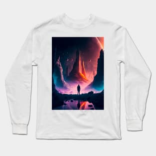 Beyond Chaos: Cosmic Beauty Long Sleeve T-Shirt